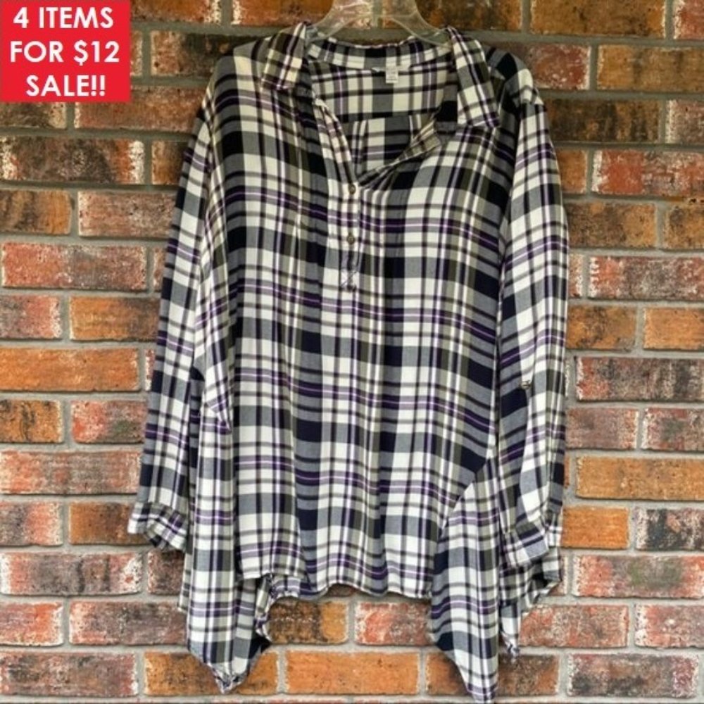❤️‍🔥4 For $12❤️‍🔥 💜REPOSH💜 Plus Size Tunic Top